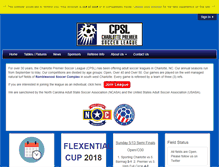 Tablet Screenshot of cpslsoccer.com